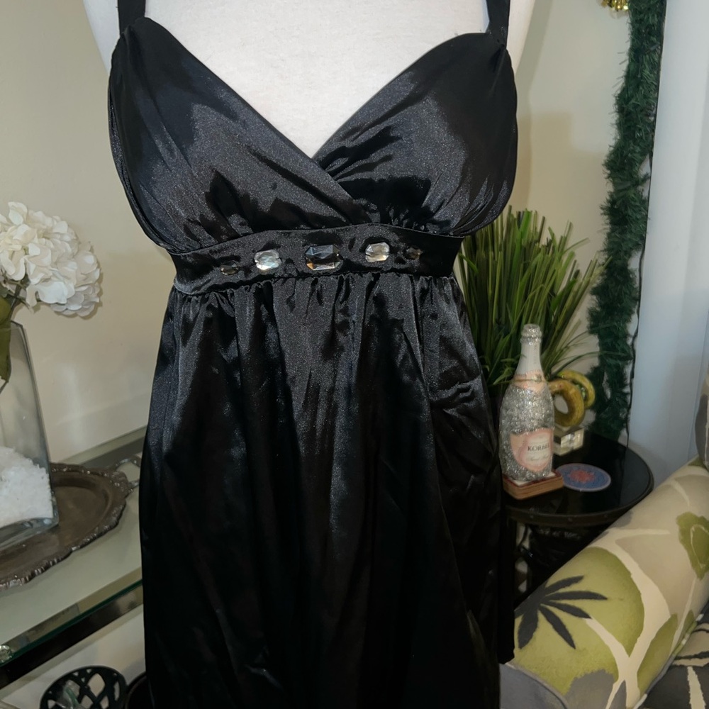 No Boundaries Black Satin Garment